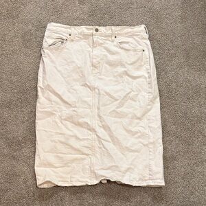 Universal Thread White Pencil Skirt
